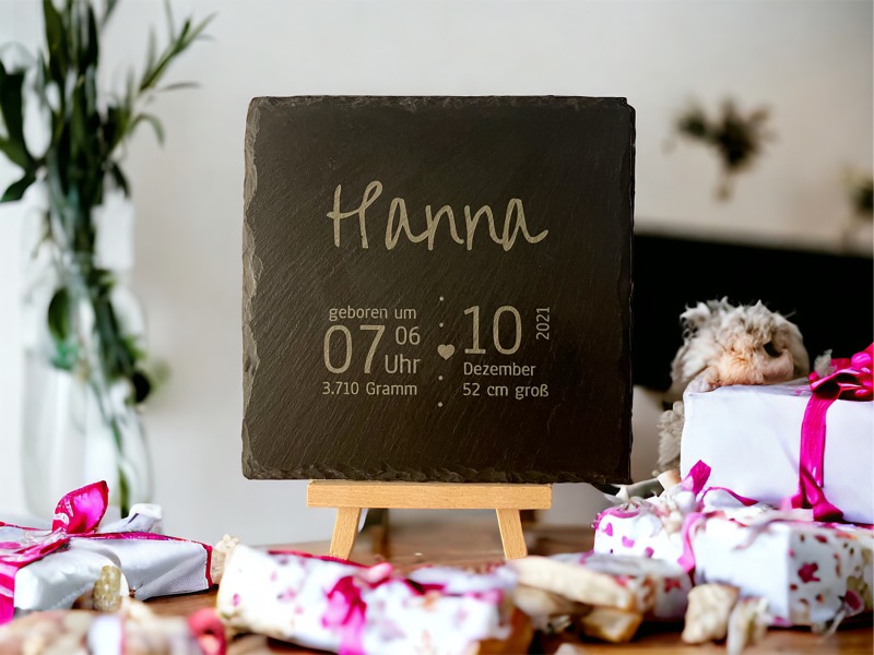 Schiefertafel Gravur